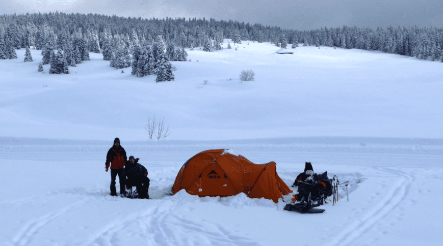 Camp in the snow 2 - Lugicap raid